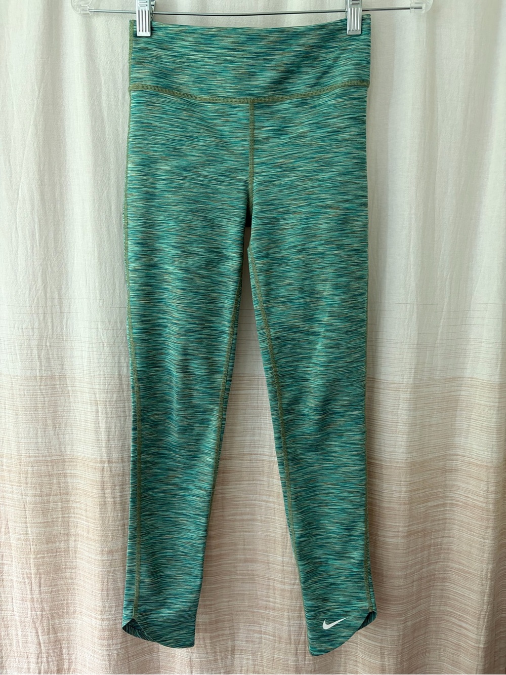 Nike Teal Space Dye Performance Leggings